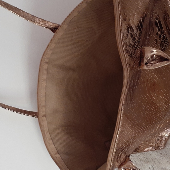 Vintage Gold Tone Tote Bag - Picture 4 of 9